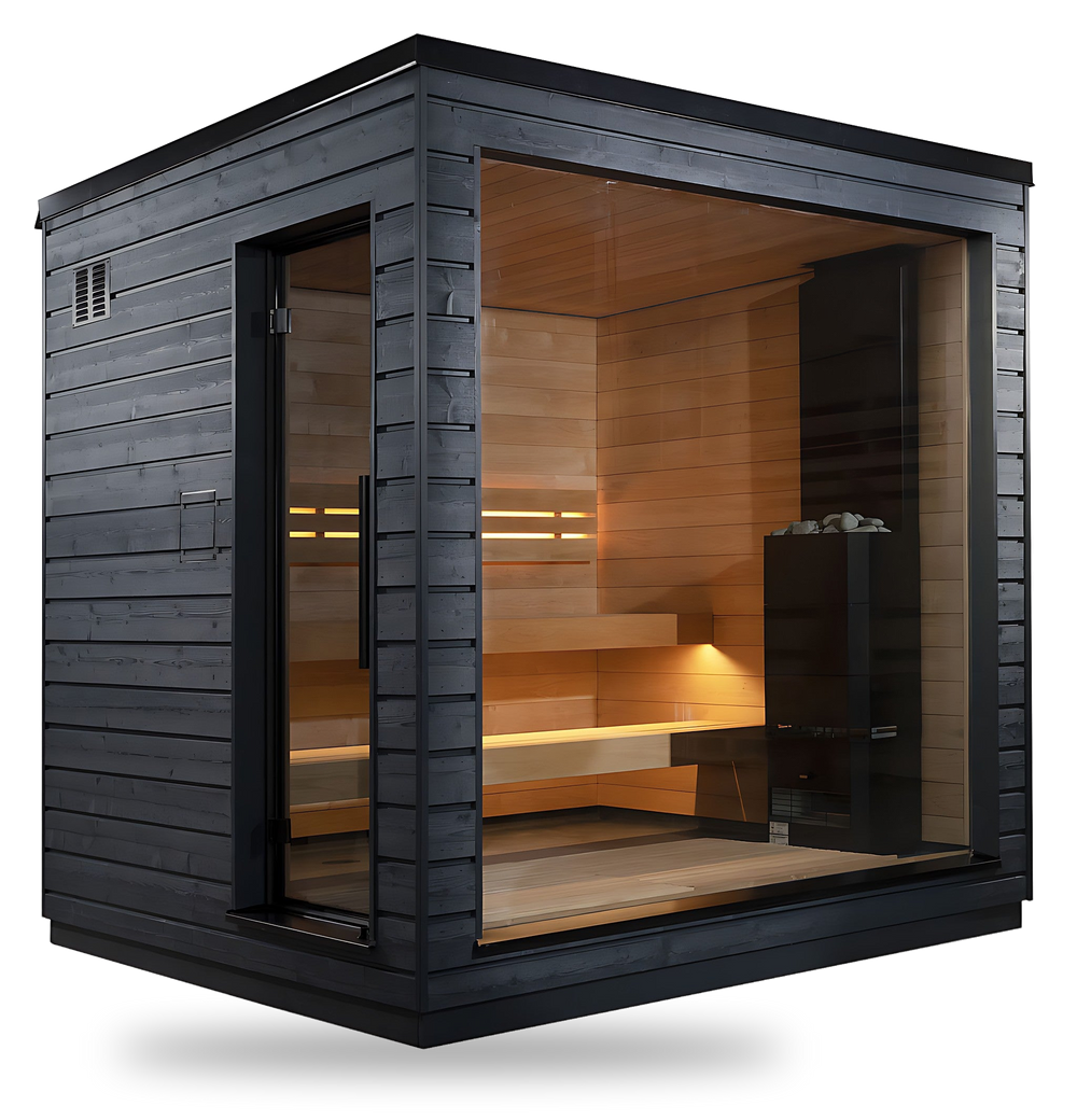 SaunaLife Model G6, 5 Person Outdoor Sauna, view 1