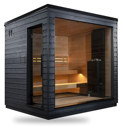 SaunaLife Model G6, 5 Person Outdoor Sauna, view 1