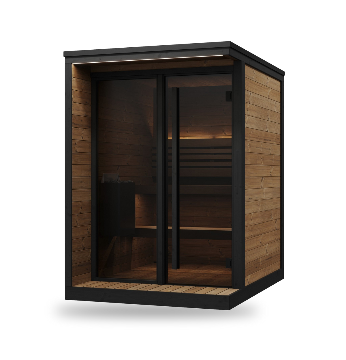 SaunaLife Model GL4, 4 Person Outdoor Sauna, view 1