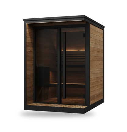 SaunaLife Model GL4, 4 Person Outdoor Sauna, view 1
