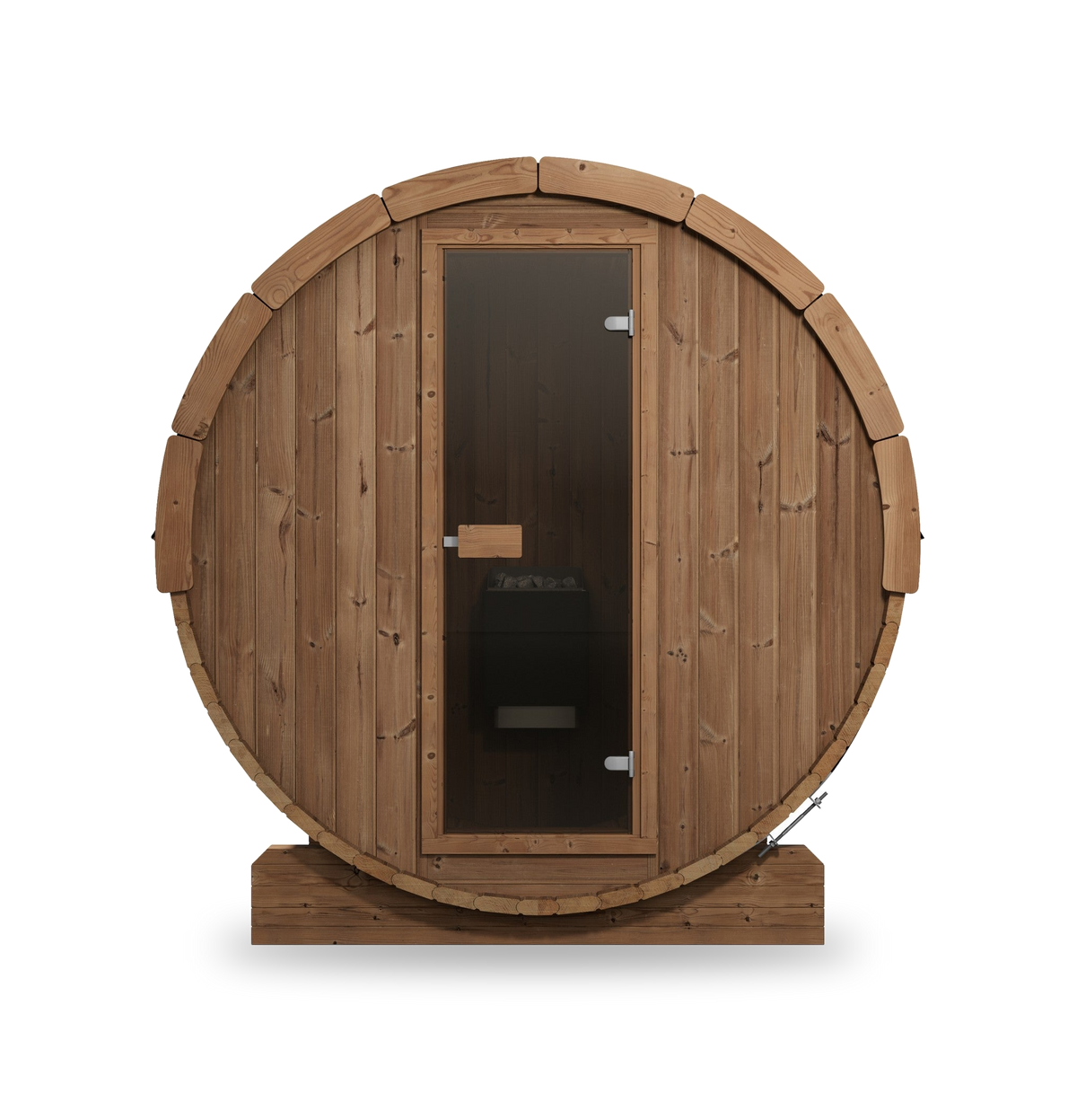 SaunaLife Model E6, 3 Person Barrel Sauna, view 3