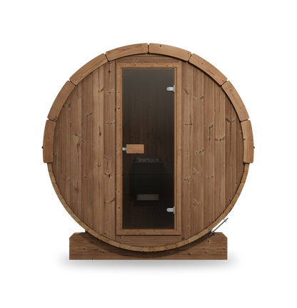 SaunaLife Model E7, 4 Person Barrel Sauna, view 3