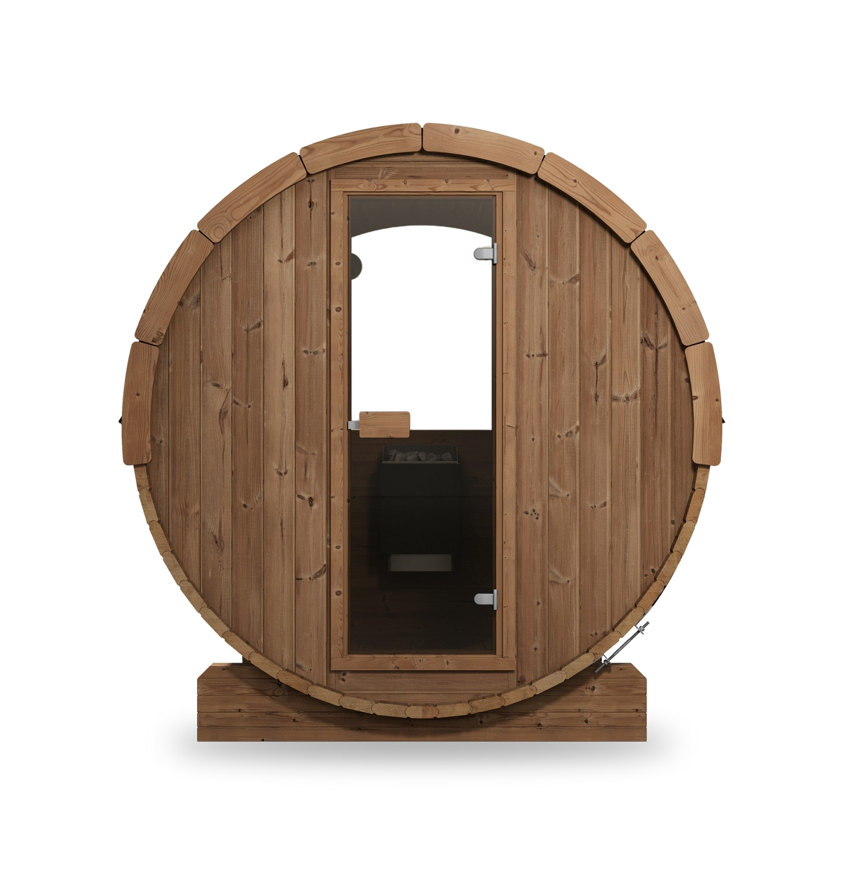 SaunaLife Model E7W, 4 Person Barrel Sauna, view 3