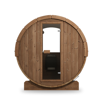 SaunaLife Model E7W, 4 Person Barrel Sauna, view 3