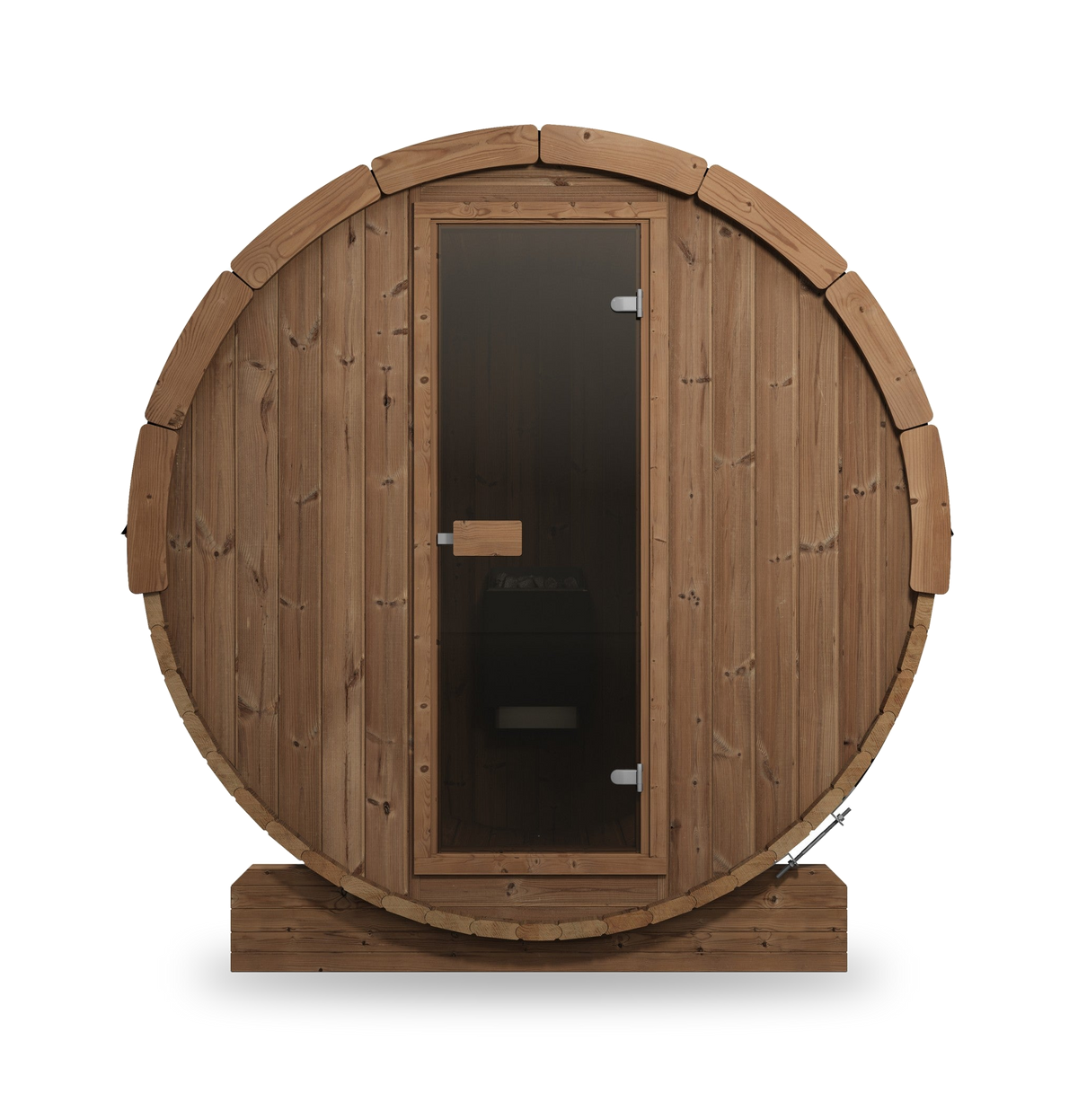 SaunaLife Model E8, 6 Person Barrel Sauna, view 3