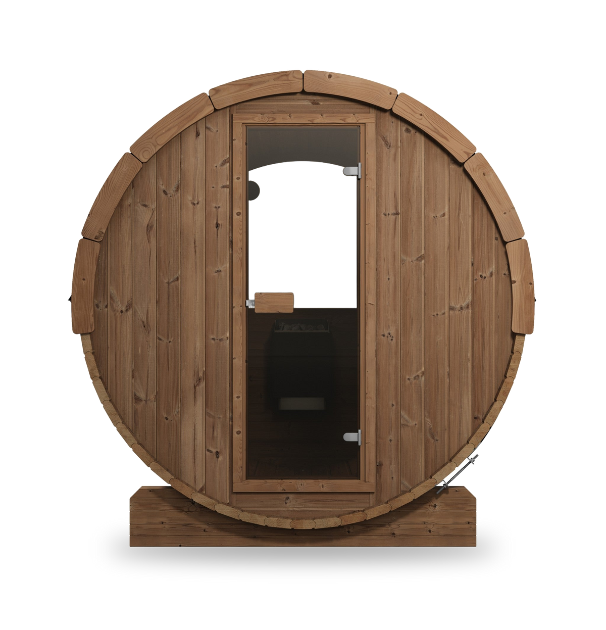 SaunaLife Model E8W, 6 Person Barrel Sauna, view 3