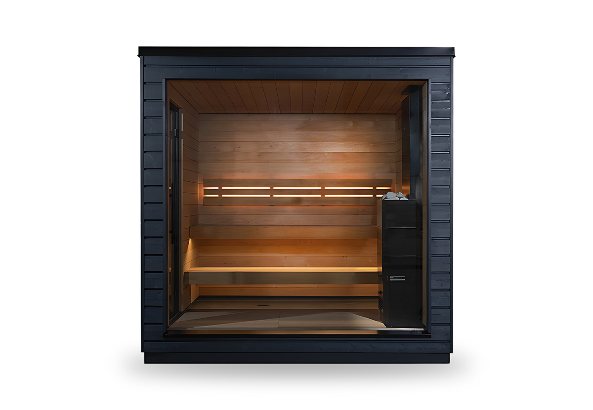 SaunaLife Model G6, 5 Person Outdoor Sauna, view 3