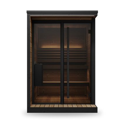 SaunaLife Model GL4, 4 Person Outdoor Sauna, view 3