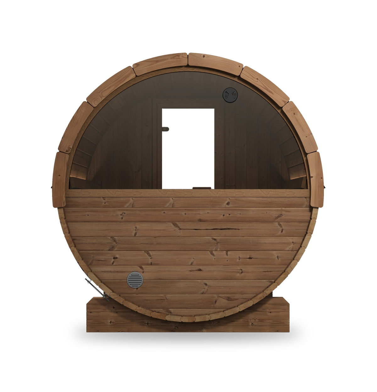 SaunaLife Model E6W, 3 Person Barrel Sauna (With Window), view 5