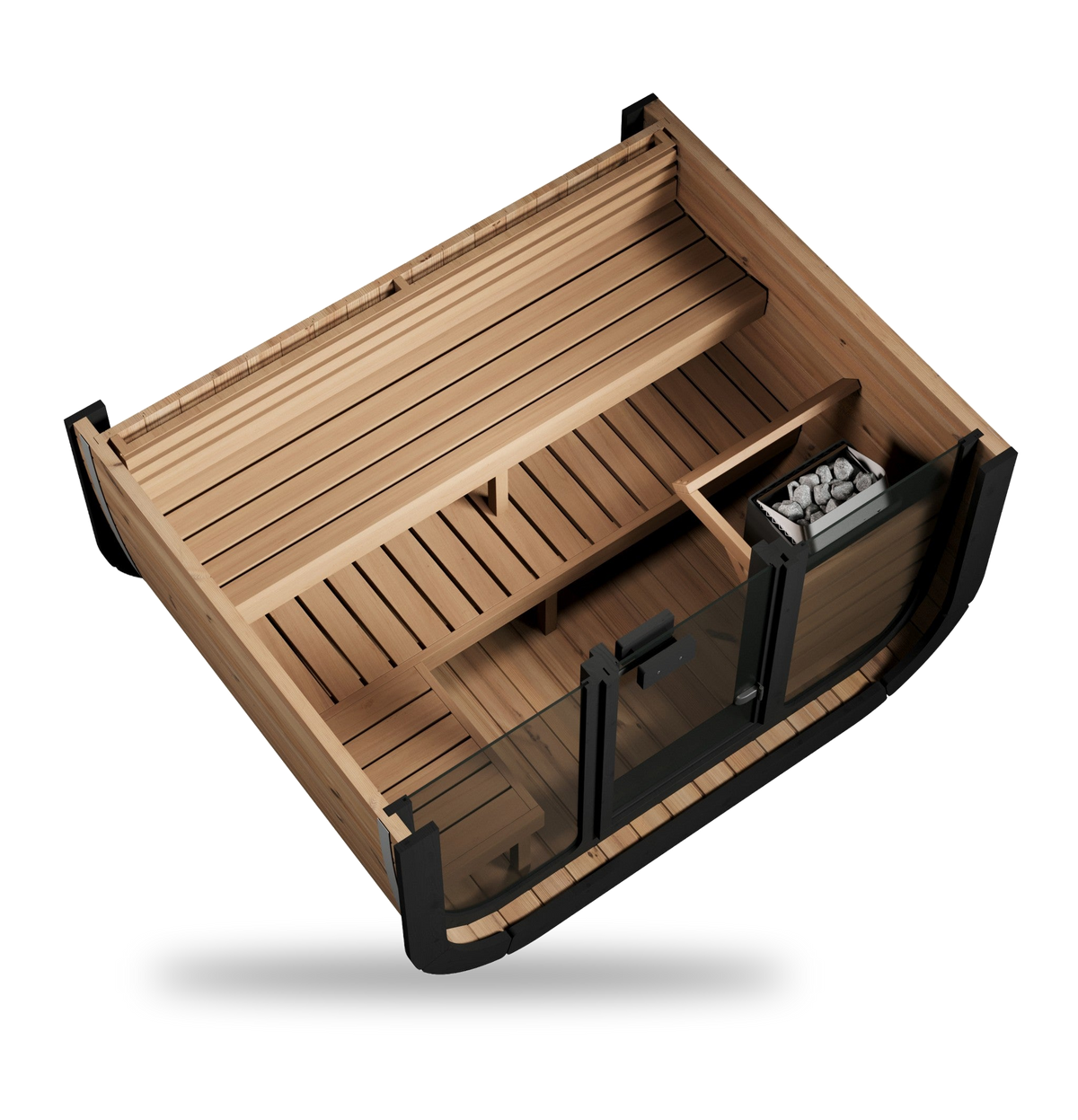 SaunaLife Model CL5G, 4 Person Cube Sauna, view 5