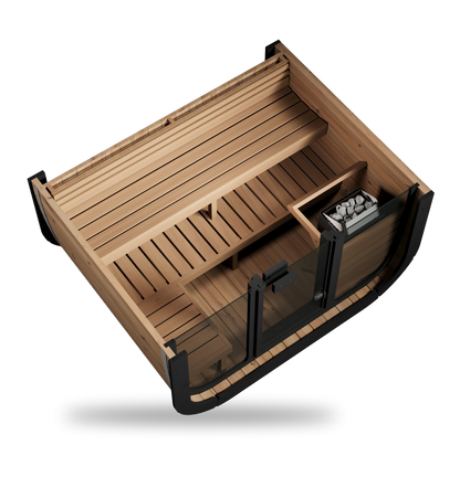 SaunaLife Model CL5G, 4 Person Cube Sauna, view 5