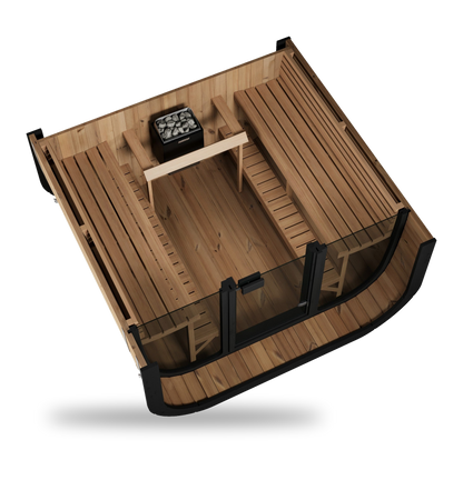 SaunaLife Model CL7G, 6 Person Cube Sauna, view 5