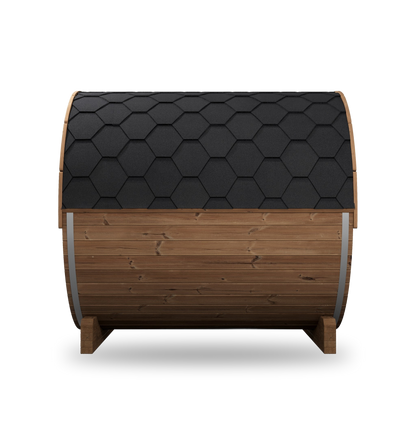 SaunaLife Model E8G, 6 Person Barrel Sauna, view 5