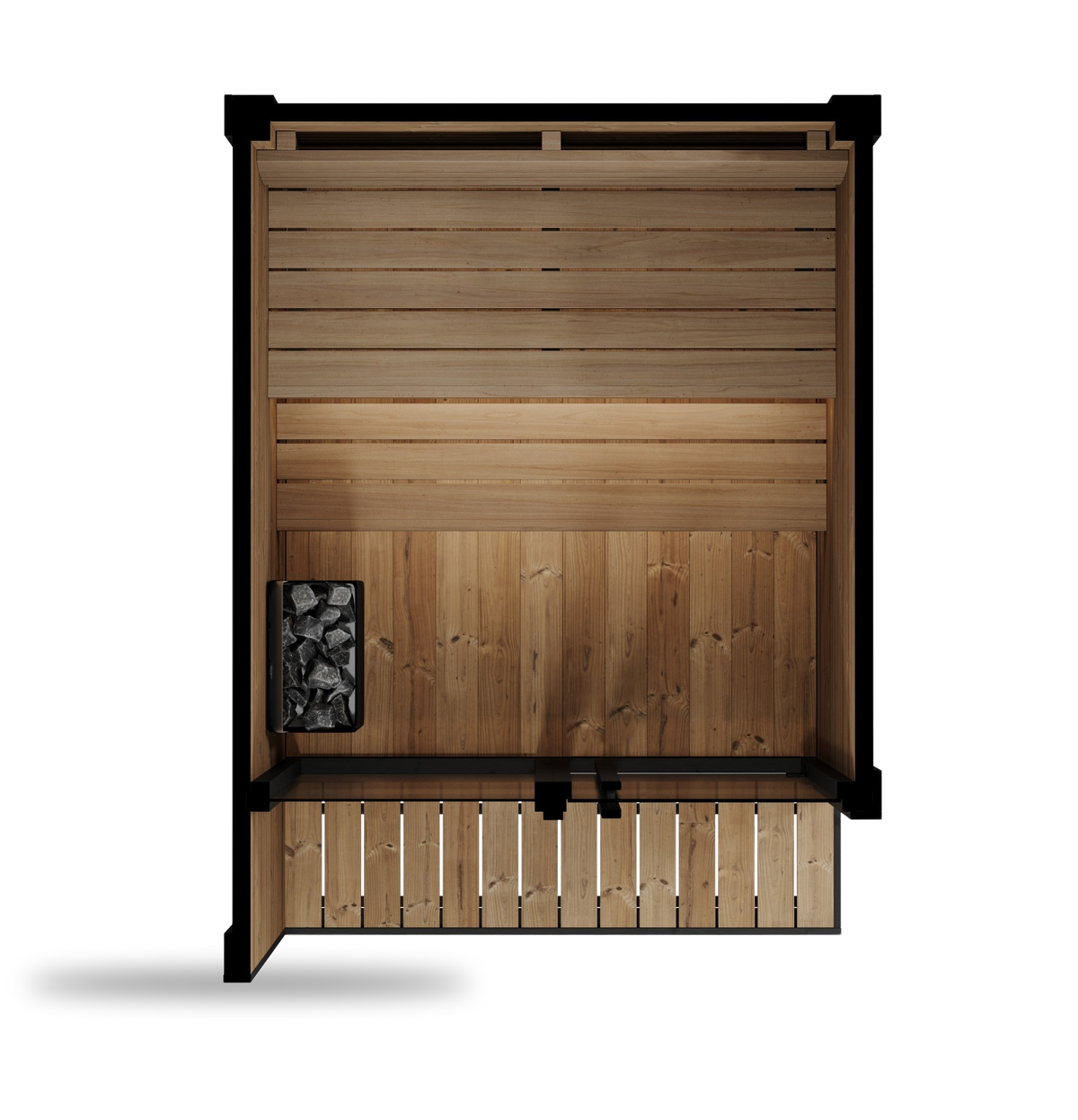 SaunaLife Model GL4, 4 Person Outdoor Sauna, view 5