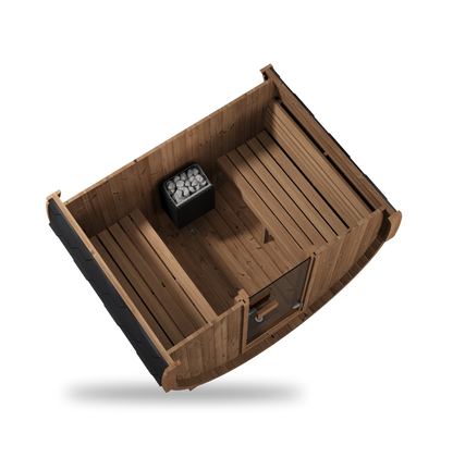 SaunaLife Model E6, 3 Person Barrel Sauna, view 6