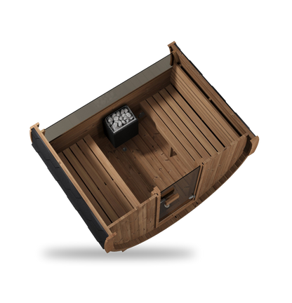 SaunaLife Model E6W, 3 Person Barrel Sauna (With Window), view 7