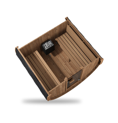 SaunaLife Model E7, 4 Person Barrel Sauna, view 6