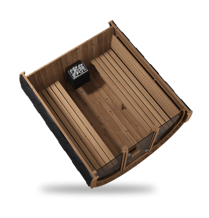 SaunaLife Model E8G, 6 Person Barrel Sauna, view 6