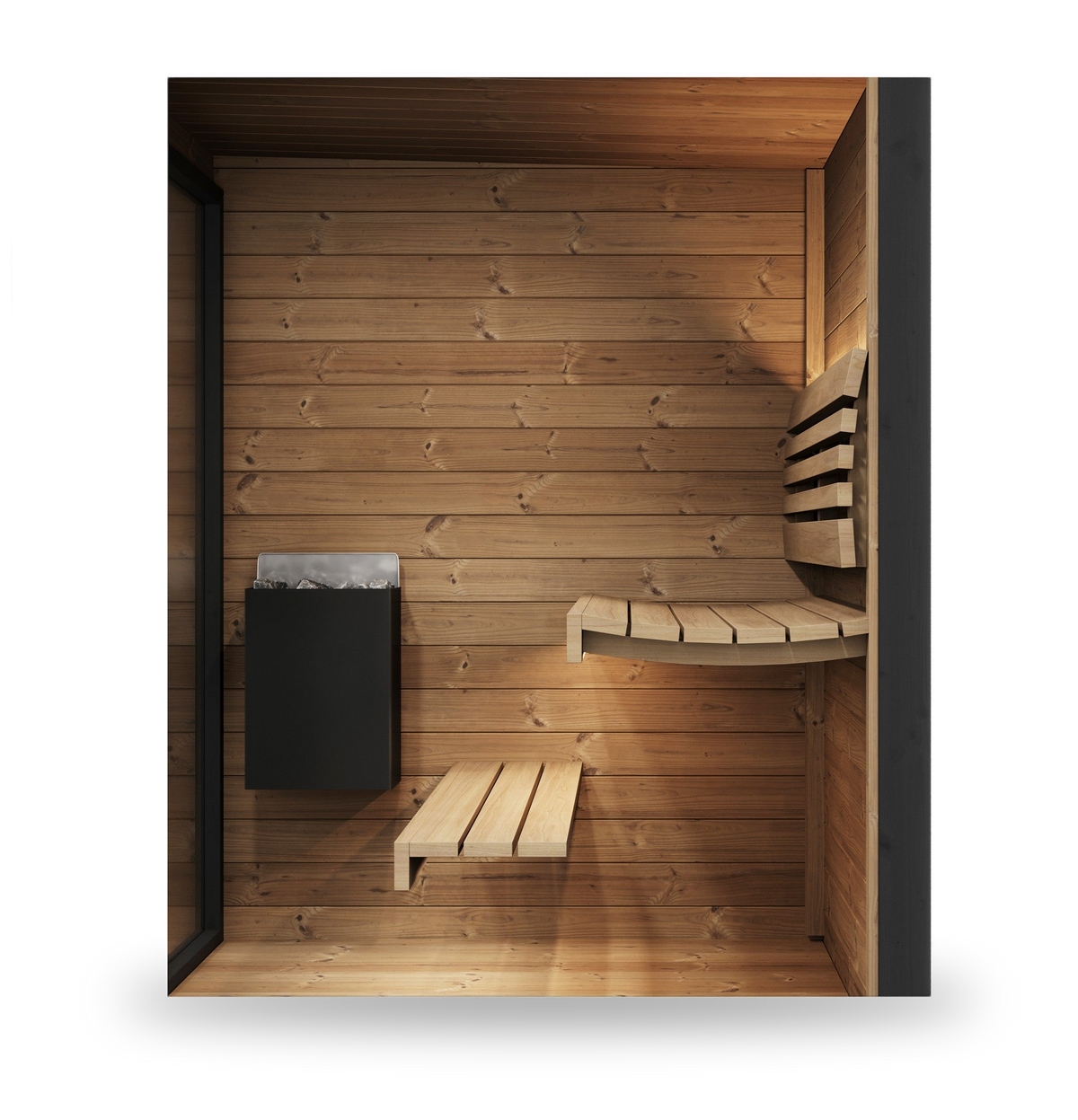 SaunaLife Model GL4, 4 Person Outdoor Sauna, view 6