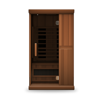 Finnmark FD-1 Full-Spectrum Infrared Sauna, 1-person infrared sauna, front view