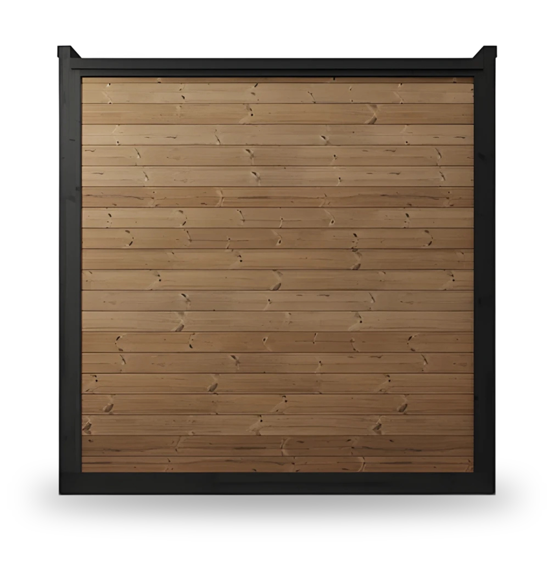SaunaLife Garden GL6, 6-person luxury outdoor sauna, wide view