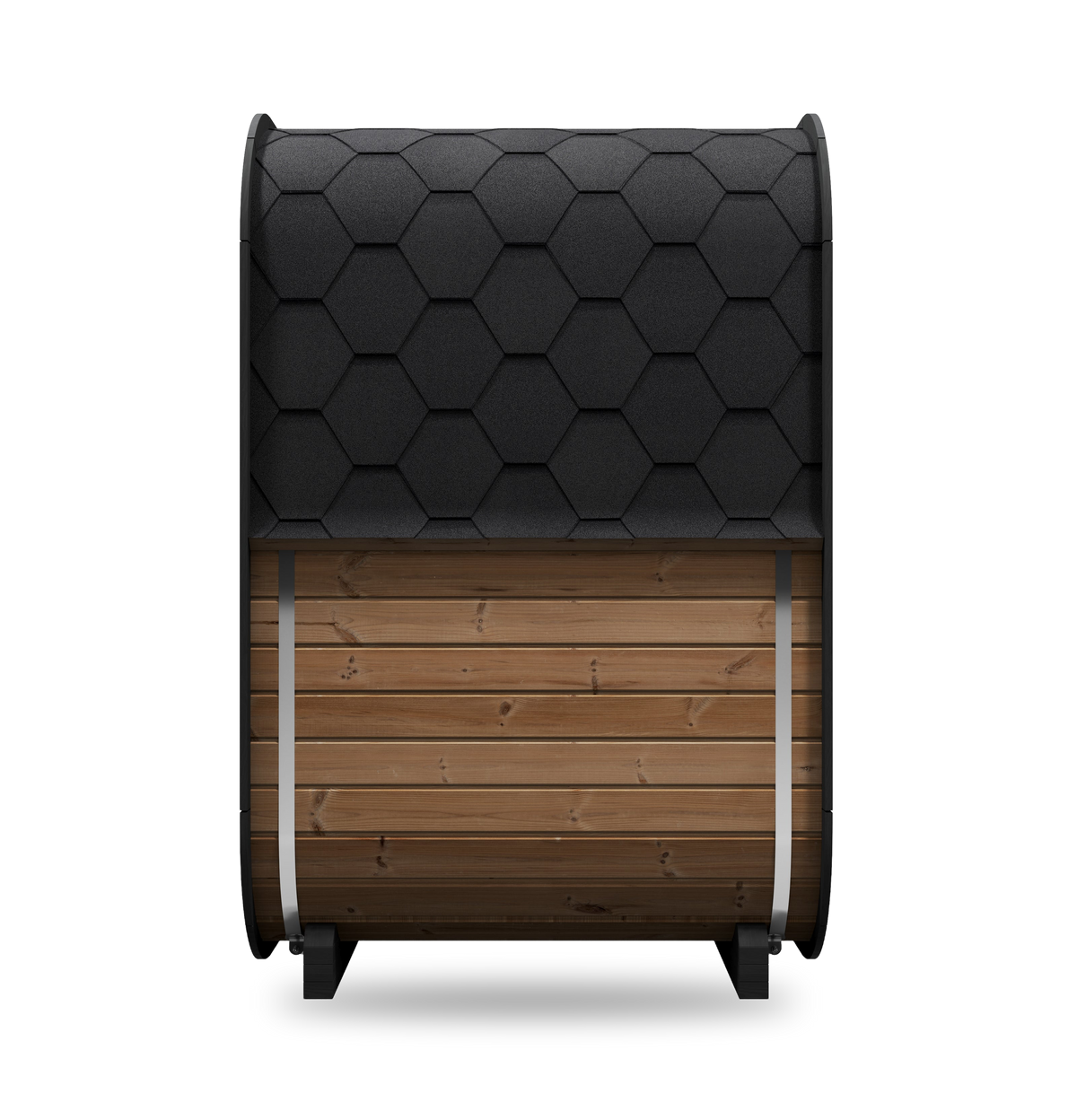 SaunaLife CL3G Cube Sauna, 2-person cube sauna with full-glass front, detail view