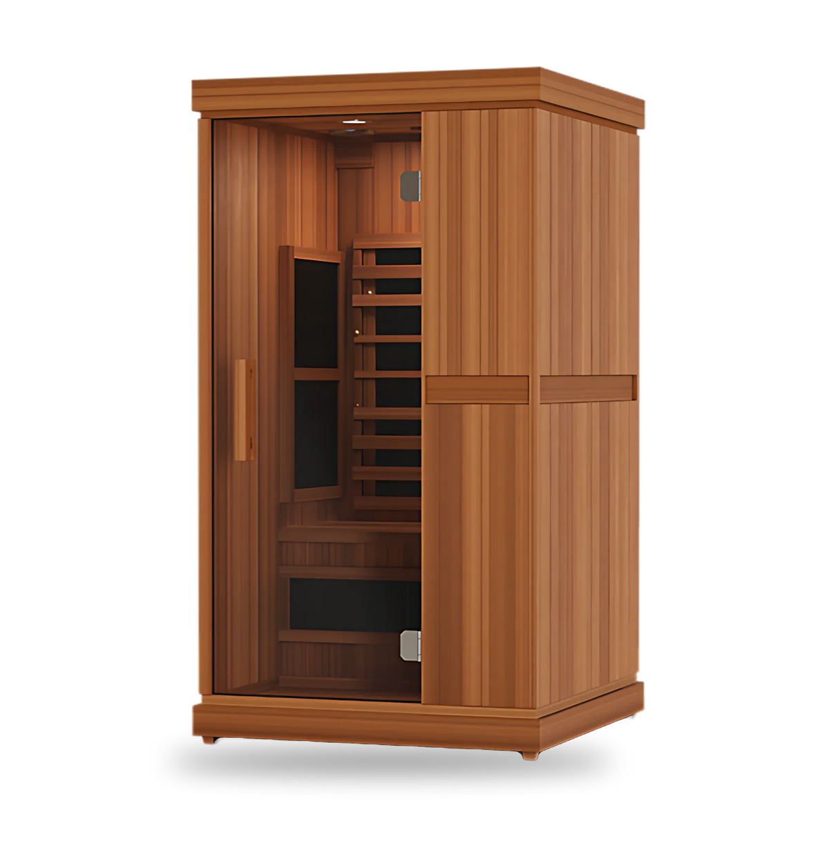 Finnmark FD-1 Full-Spectrum Infrared Sauna, 1-person infrared sauna, side view
