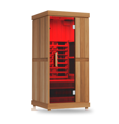 Finnmark FD-1 Full-Spectrum Infrared Sauna, 1-person infrared sauna, alternate angle
