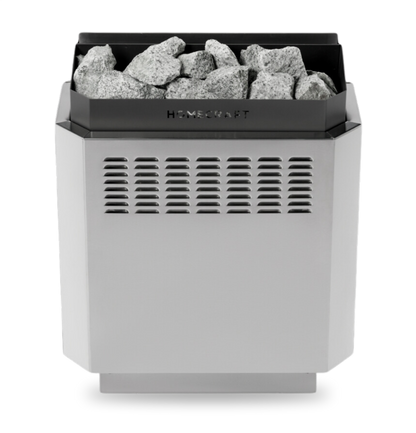 Homecraft H-Series 6kW electric sauna heater, front product view