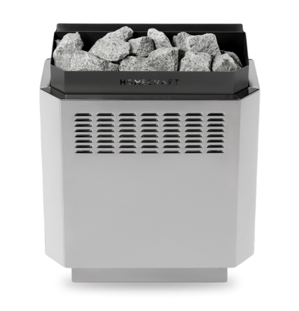 Homecraft H-Series 9kW electric sauna heater, front product view