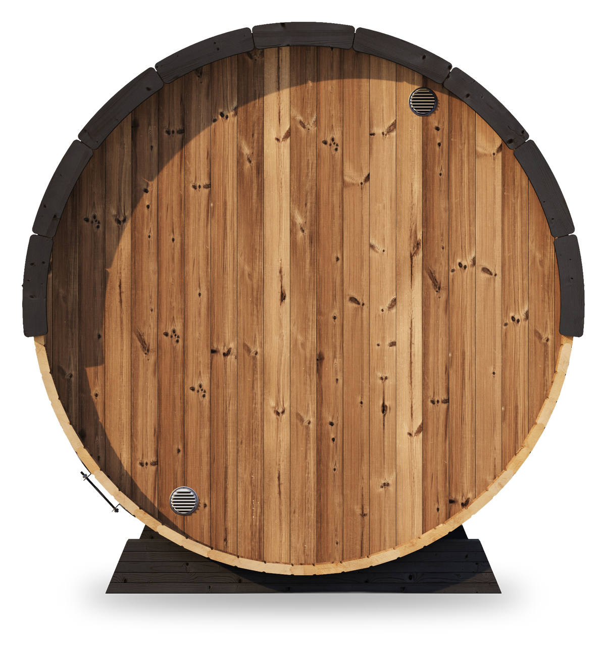 Ergo Elegance EE8G | 6-Person Barrel Sauna (Glass Front)