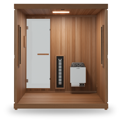 FD-5 Trinity XL | 4-Person Infrared + Steam Sauna