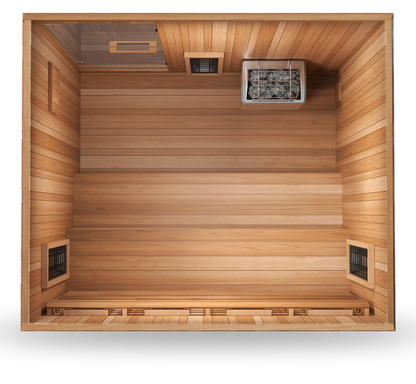 FD-5 Trinity XL | 4-Person Infrared + Steam Sauna
