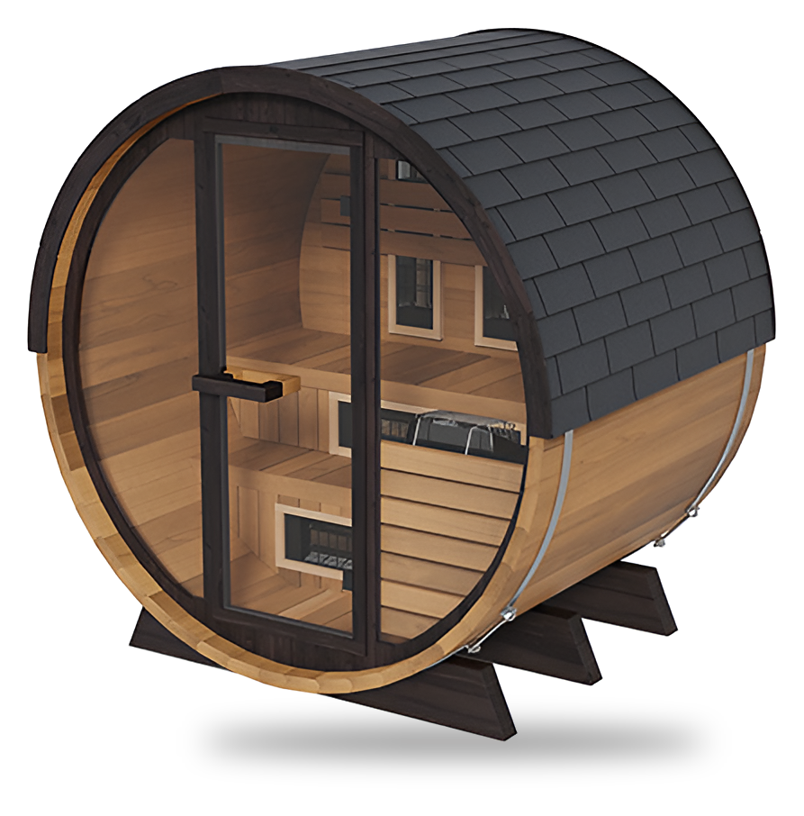FD-6 | Combination Barrel Sauna (Infrared + Steam)