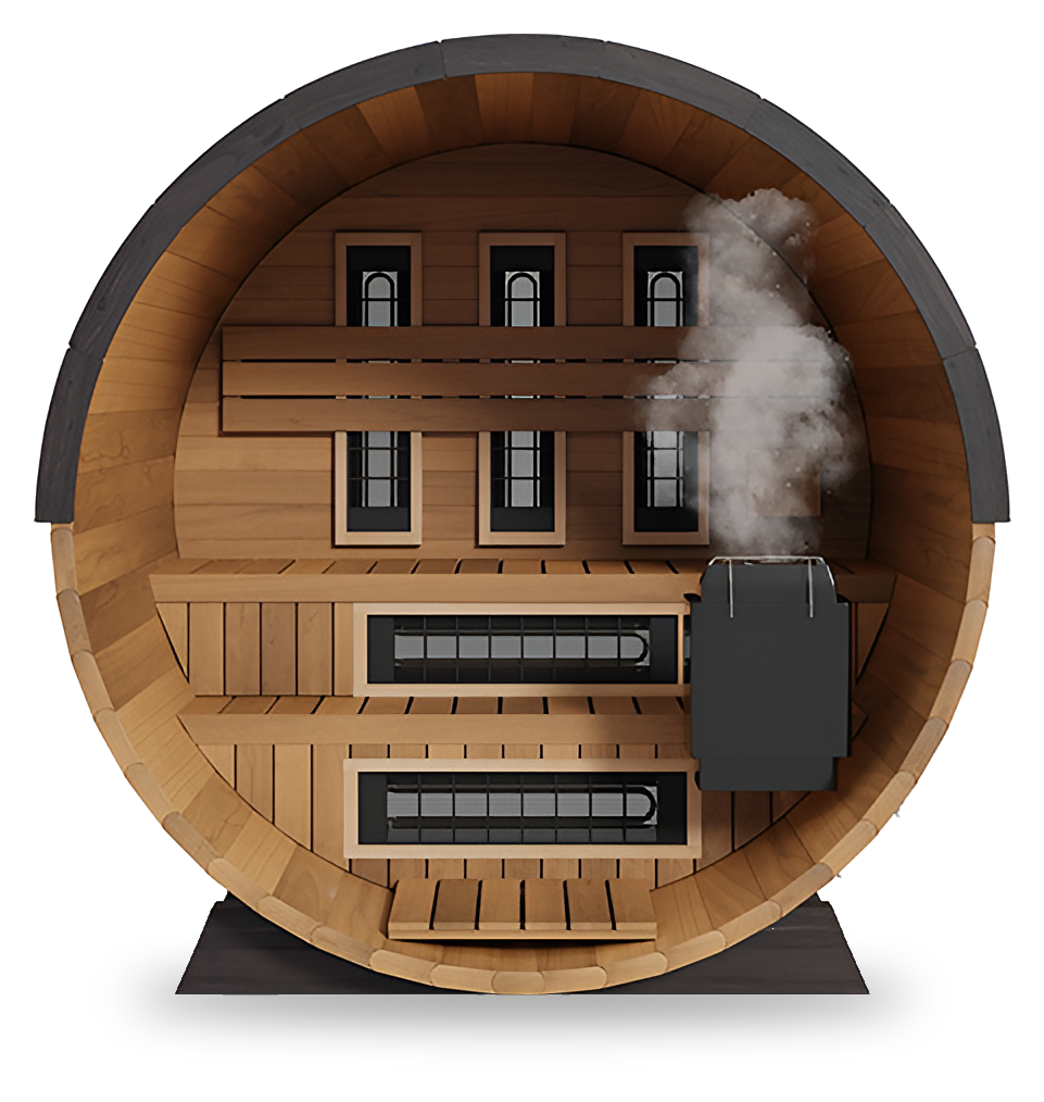 FD-6 | Combination Barrel Sauna (Infrared + Steam)