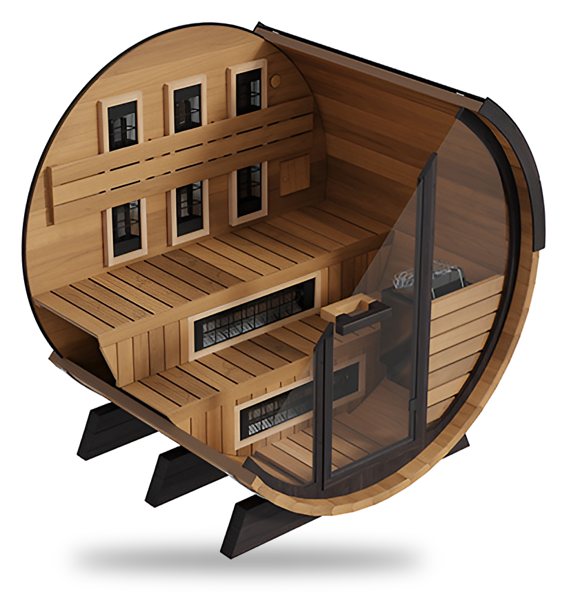 FD-6 | Combination Barrel Sauna (Infrared + Steam)