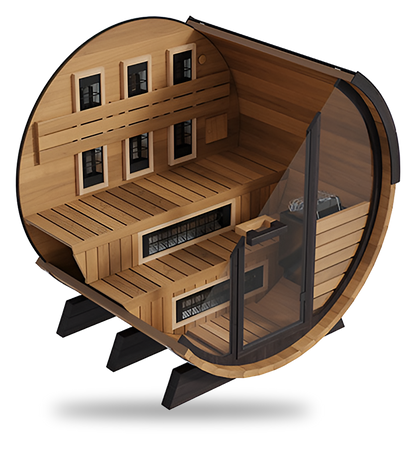 FD-6 | Combination Barrel Sauna (Infrared + Steam)