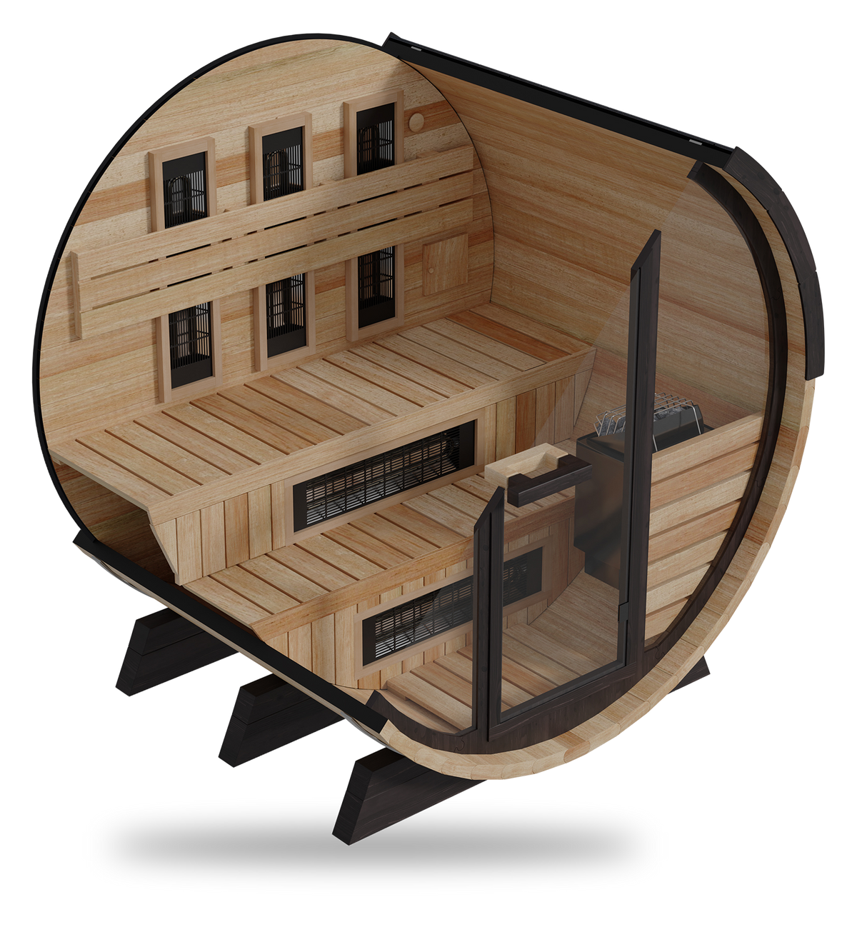 FD-7 | Combination Barrel Sauna (Infrared + Steam)