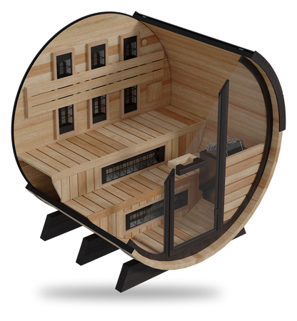 FD-7 | Combination Barrel Sauna (Infrared + Steam)