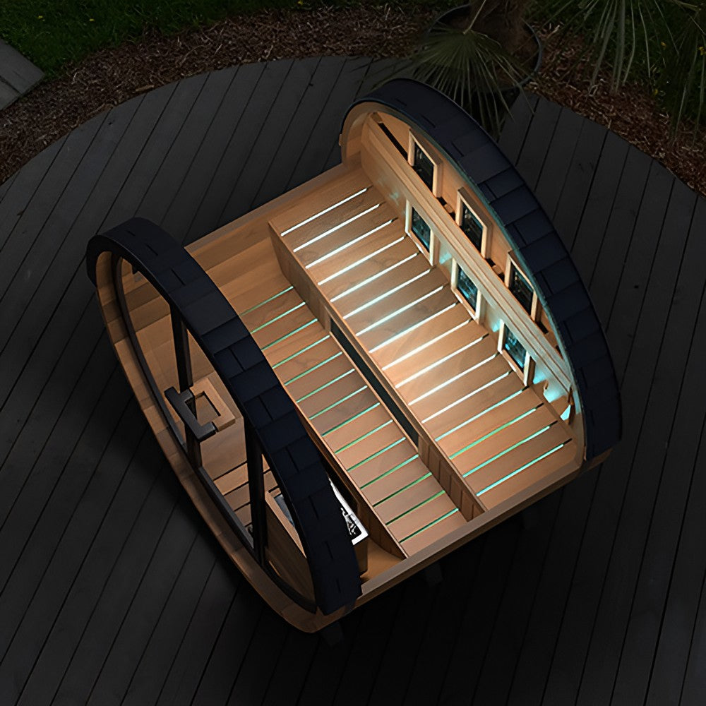 FD-6 | Combination Barrel Sauna (Infrared + Steam)
