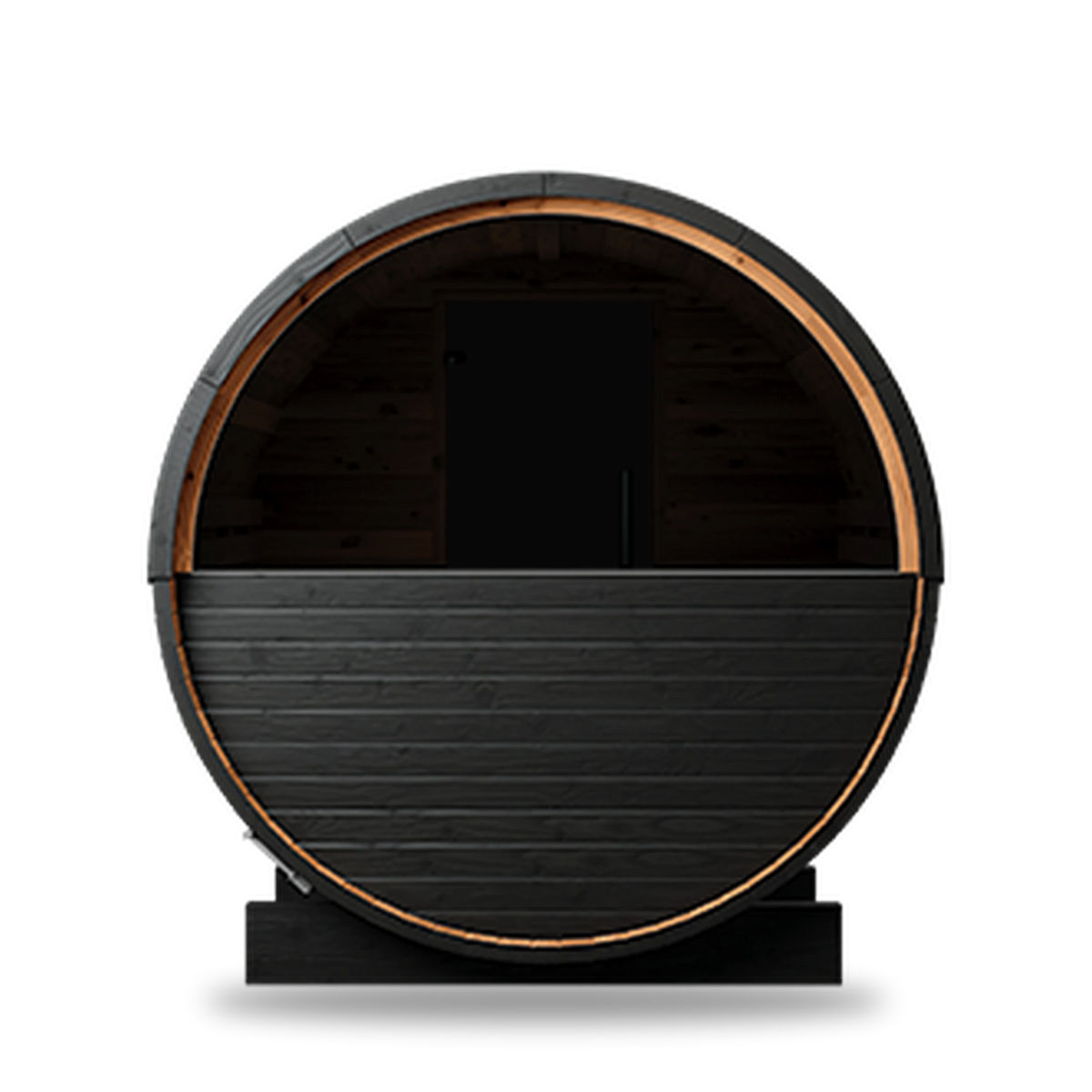 Thermory Ignite Barrel 52 sauna, rear view