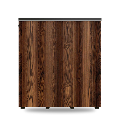 Thermory Luik outdoor sauna, Benchmark Ash exterior, back view