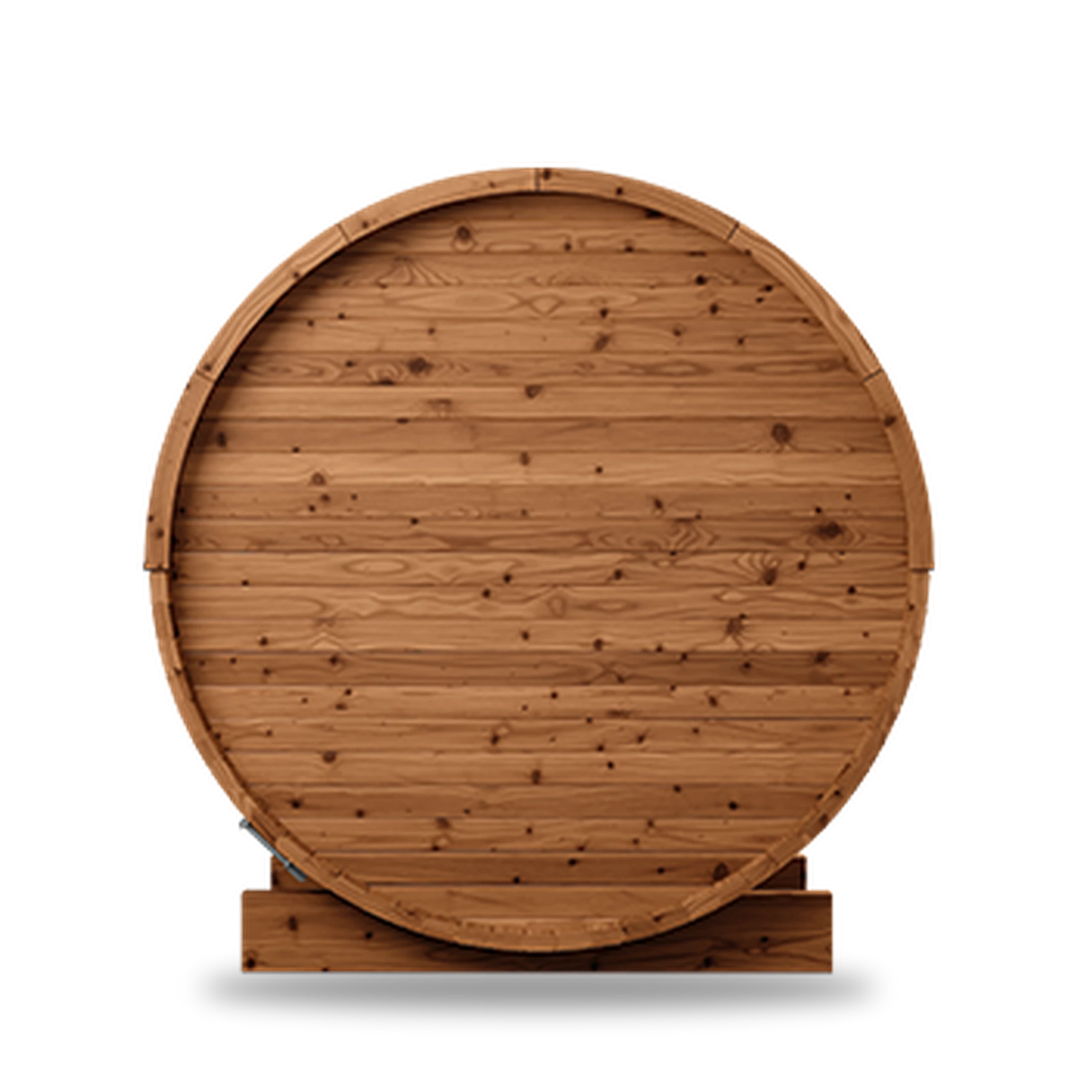 Thermory Natural Barrel 51 sauna, rear view
